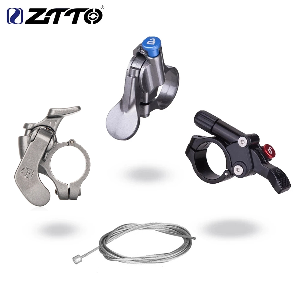 Mountain Biking Equipment - ZTTO MTBマウンテンバイクフォーク リモートロックアウトレバー ワイヤーコントロール 自転車リアショック Judy