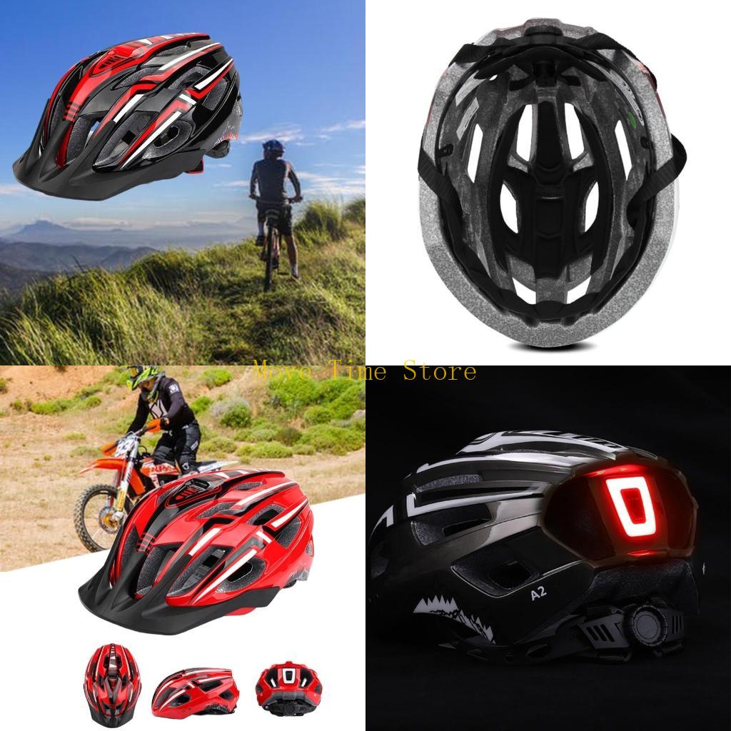 Mountain Biking Helmet Kids - 92ME 男性女性ユニセックス LED ライト MTB バイクヘルメット