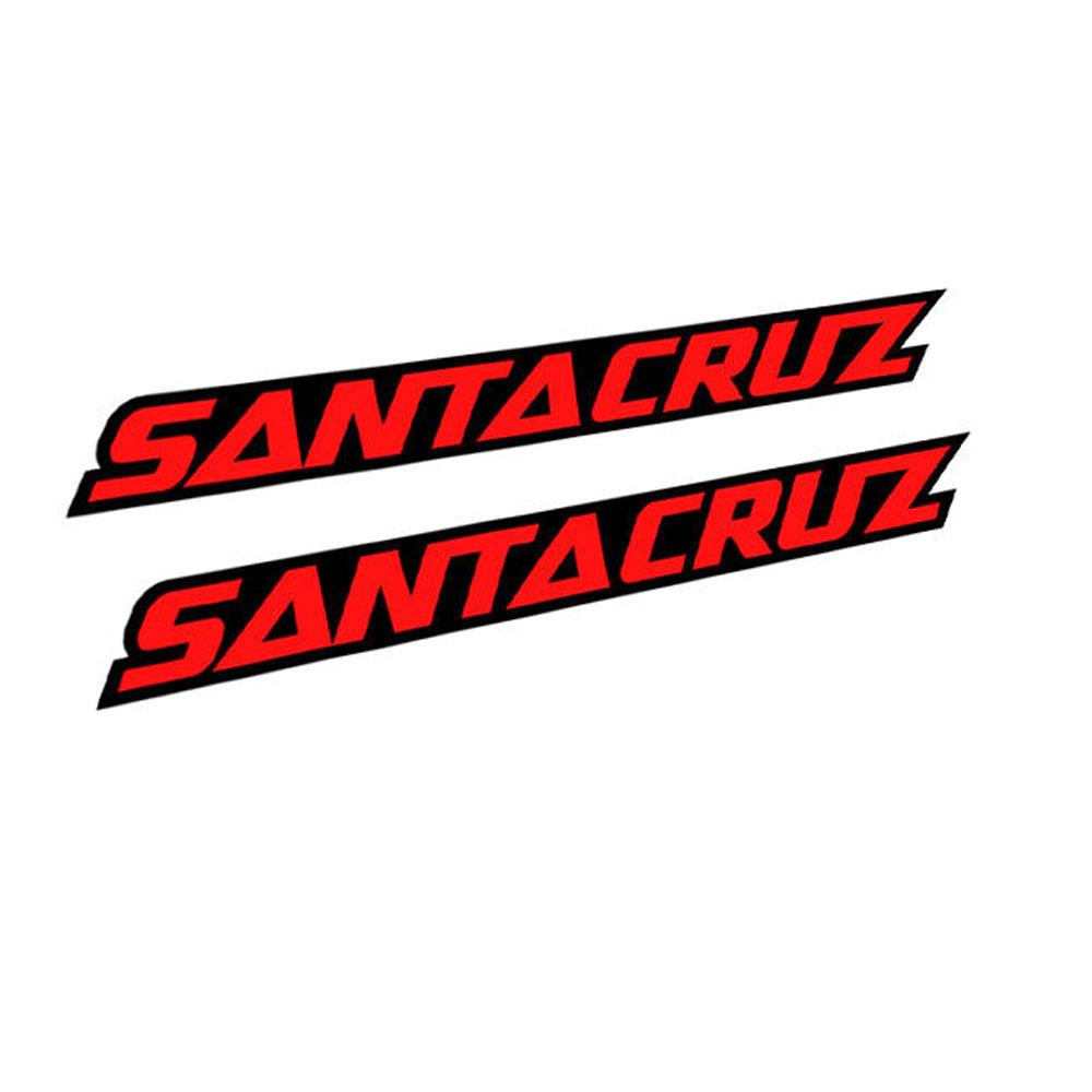 Mountain Biking Logo - 2枚セット サンタクルーズ モデロ フレーム ビニールステッカー デカール