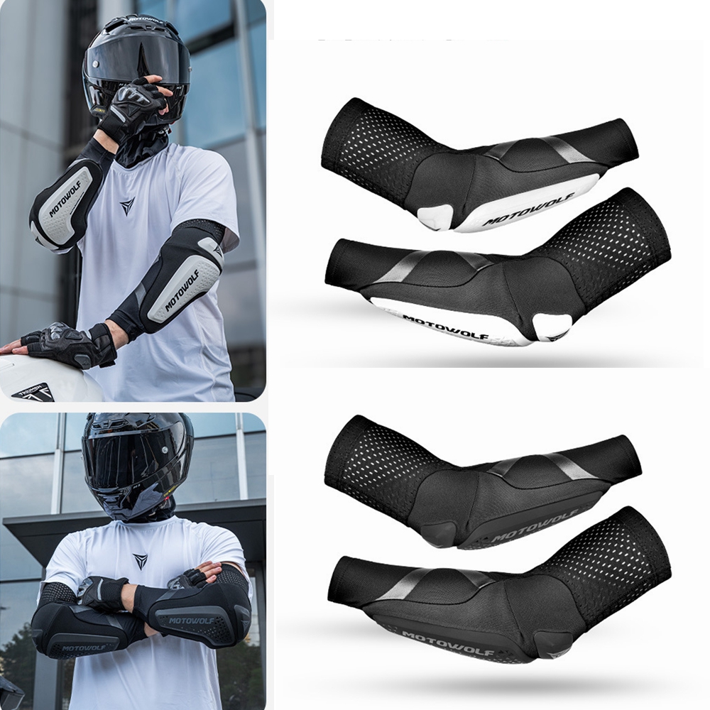 Mountain Biking Elbow Pads - バイク用エルボーパッド MTBエルボーガード 通気性のあるアームスリーブ CE認証済み モーターバイク ダートバイク