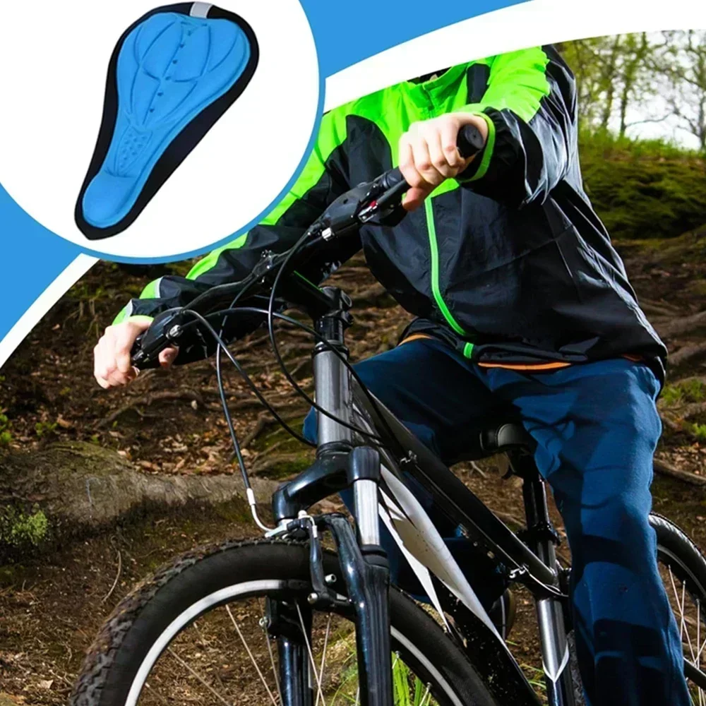 Mountain Biking Pads - 1個入り ゲルパッド入り自転車シートカバー 超ソフトで快適 男女兼用、固定式、エクササイズ、マウンテンバイク、ロードバイク、電動自転車に最適