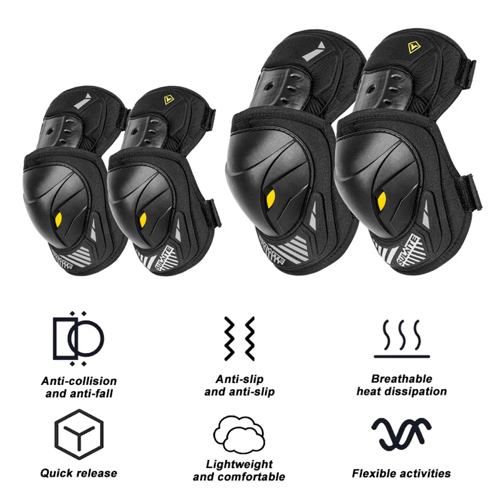 GOMOREON 1 ペアオートバイ電動自転車膝肘ガードパッ - Mountain Biking Elbow Pads のレビューと価格