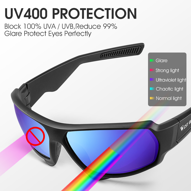 WEST BIKING 偏光サイクリンググラス UV400  - Mountain Biking Equipment のレビューと価格