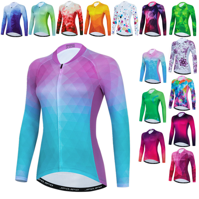 秋の女性のサイクリングジャージシャツ長袖マウンテンバイク服マ - Mountain Biking Jacket のレビューと価格
