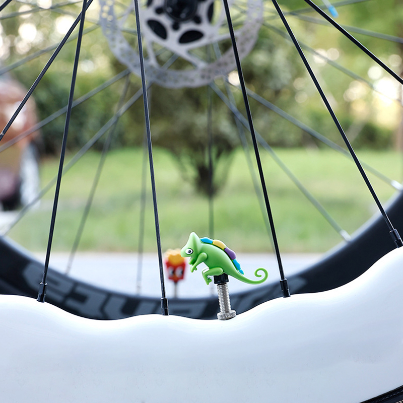 ホット自転車エアノズルキャップロードバイクシリコーンクリエイ - Mountain Biking Equipment のレビューと価格