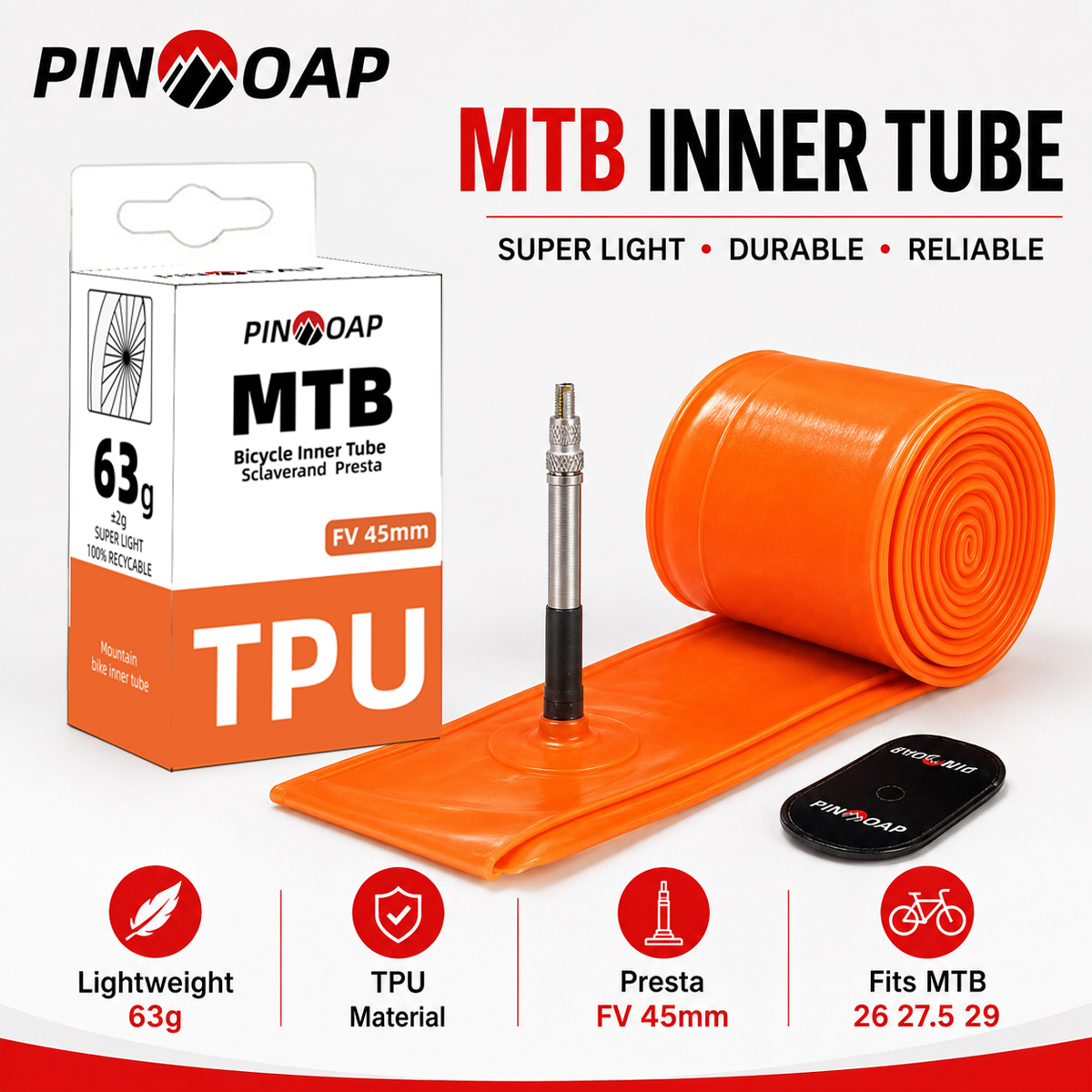 PINMOAP Mtbインナーチューブ マウンテンバイク自転 - Mountain Biking Tube のレビューと価格