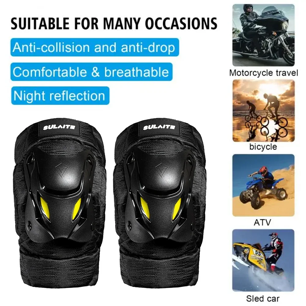 1 ペア電動自転車オートバイモトクロスレーシング膝肘ガードパ - Mountain Biking Elbow Pads のレビューと価格