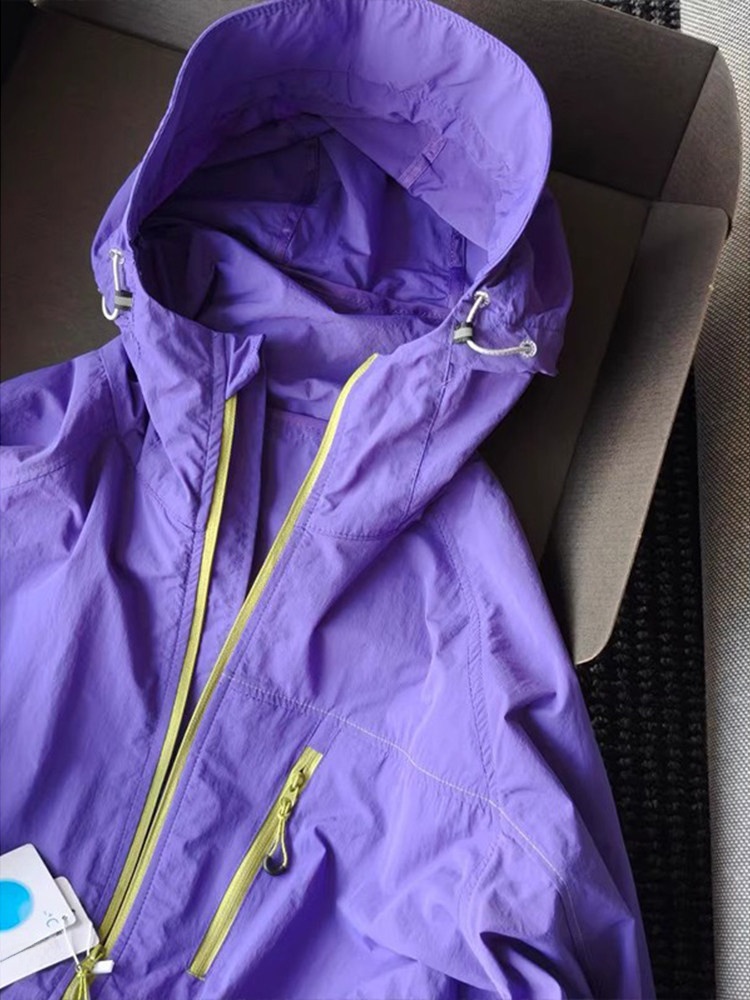 メンズアウトドア軽量速乾帽子日焼け防止服夏用薄手防水アウトド - Mountain Biking Jacket のレビューと価格