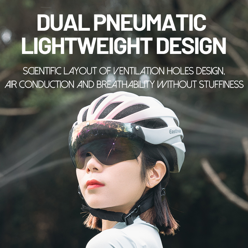 Eastinea 道路自転車ヘルメット磁気ゴーグル付きマウン - Mountain Biking Helmet Kids のレビューと価格