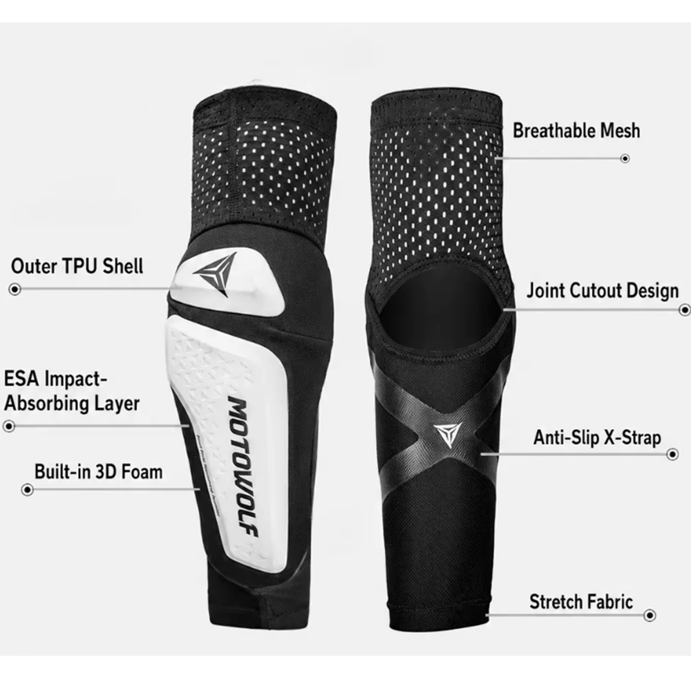 バイク用肘保護パッド 通気性のあるマウンテンバイク肘ガード  - Mountain Biking Elbow Pads のレビューと価格