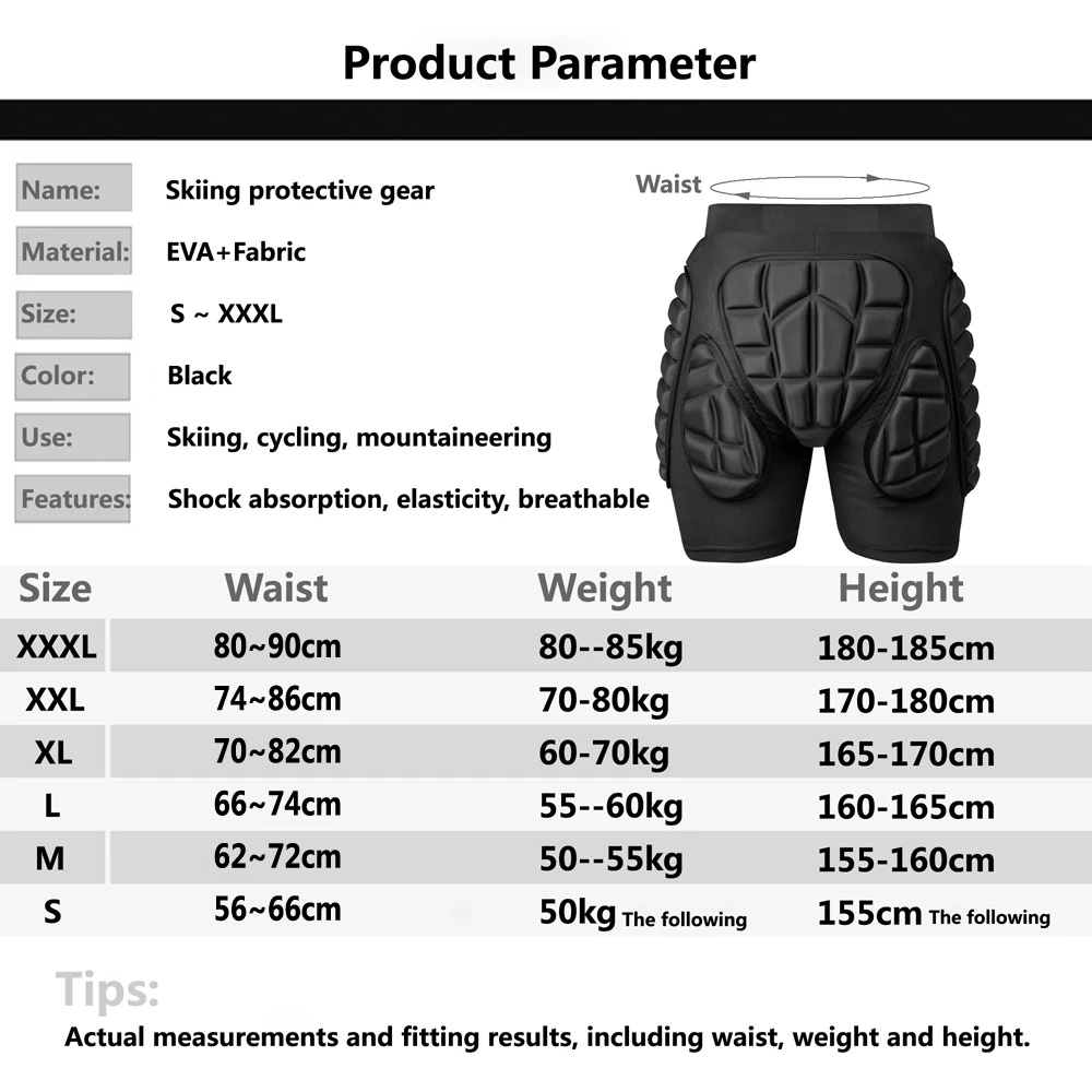 新しいスキーショーツスケートヒッププロテクタースキースノーボ - Mountain Biking Elbow Pads のレビューと価格