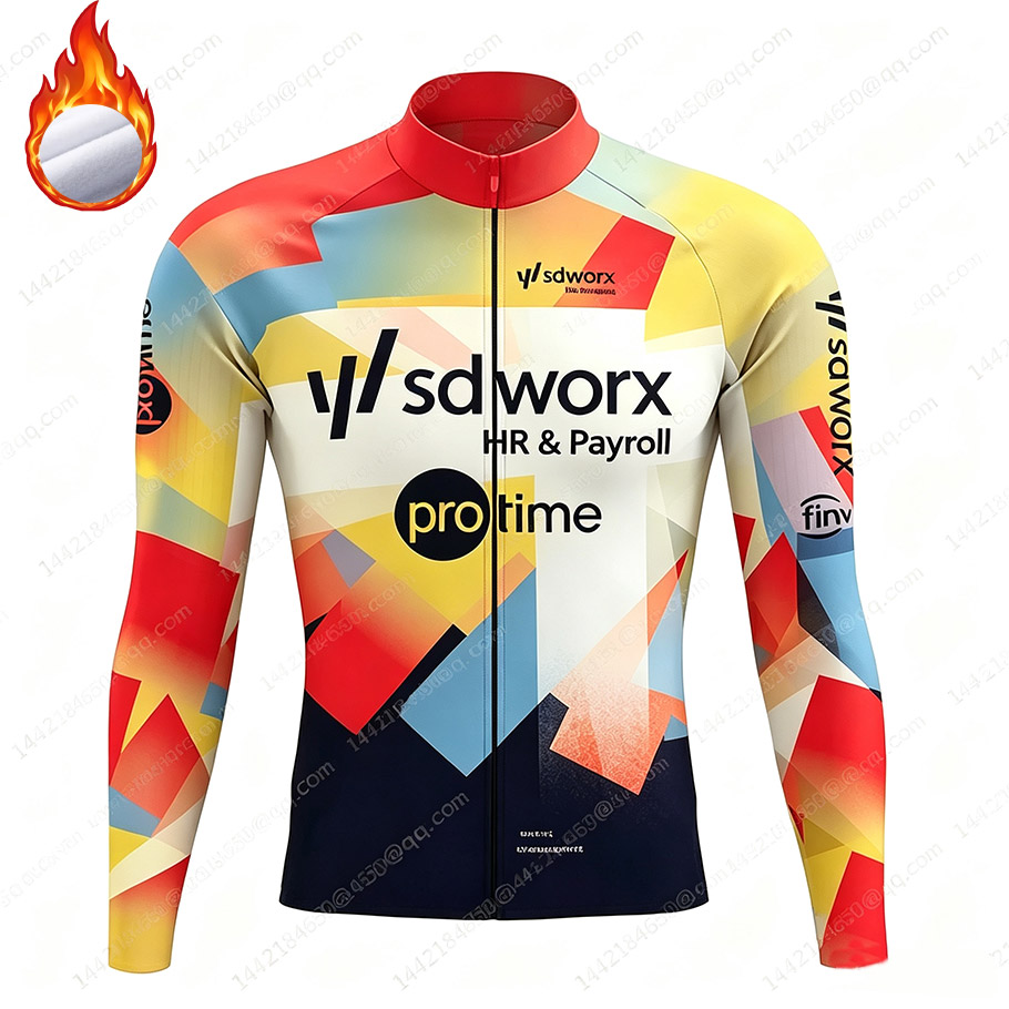 SD Worx 2026 チームサーマルフリースサイクリング - Mountain Biking Jacket のレビューと価格