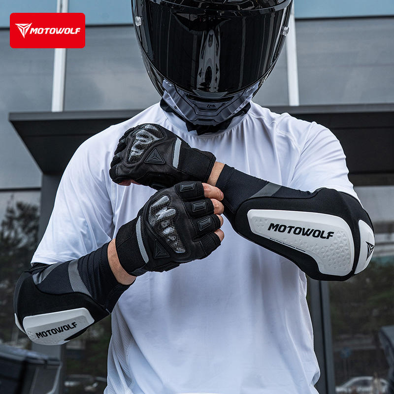 新しいオートバイ肘パッド弾性通気性アームスリーブ MTB サ - Mountain Biking Elbow Pads のレビューと価格