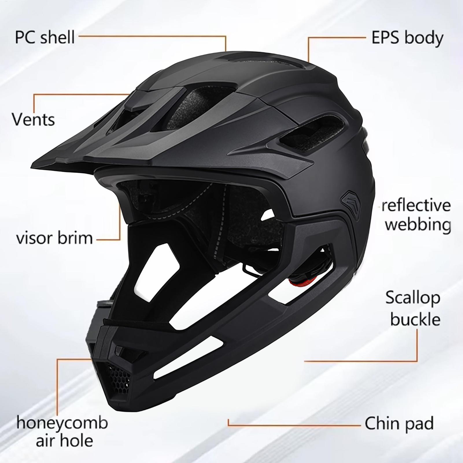 バイクヘルメット自転車マウンテンバイクヘルメットフルフェイス - Mountain Biking Helmet Kids のレビューと価格