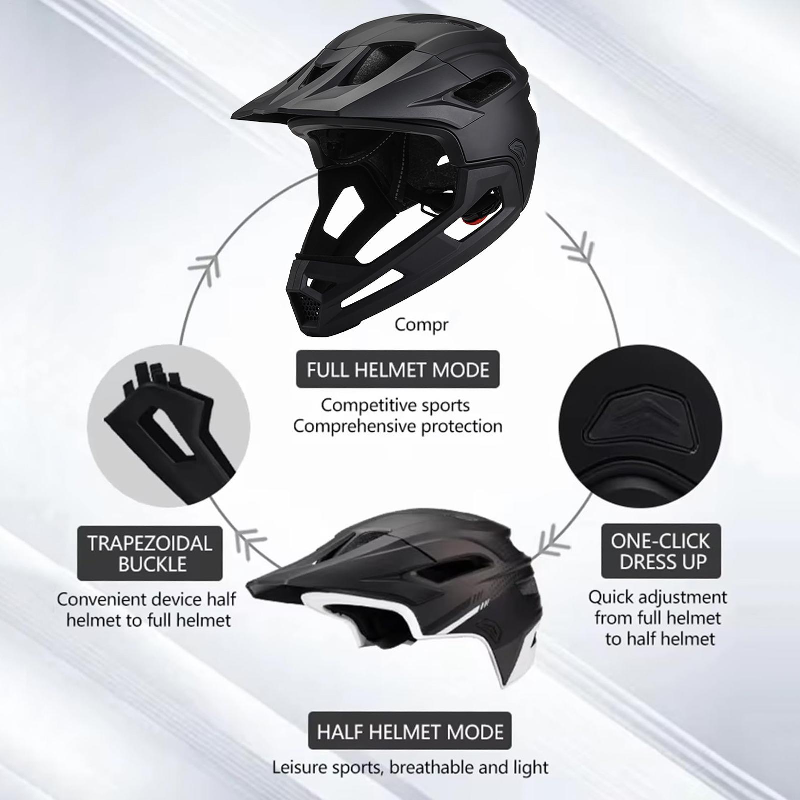 バイクヘルメット自転車マウンテンバイクヘルメットフルフェイス - Mountain Biking Helmet Kids のレビューと価格