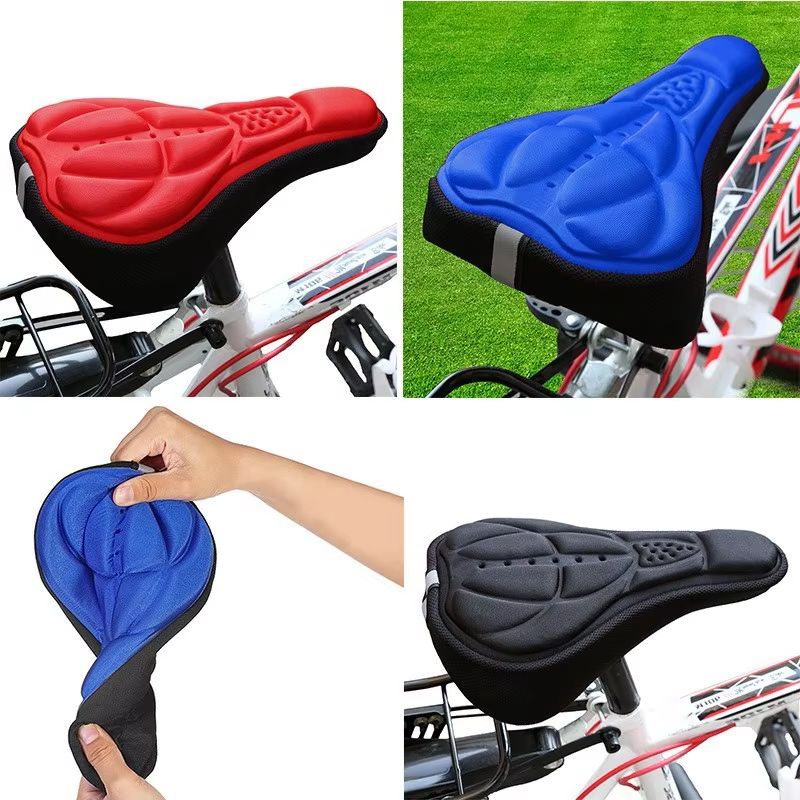 自転車用サドルカバー。3Dパッド入りシリコンフォームクッショ - Mountain Biking Pads のレビューと価格