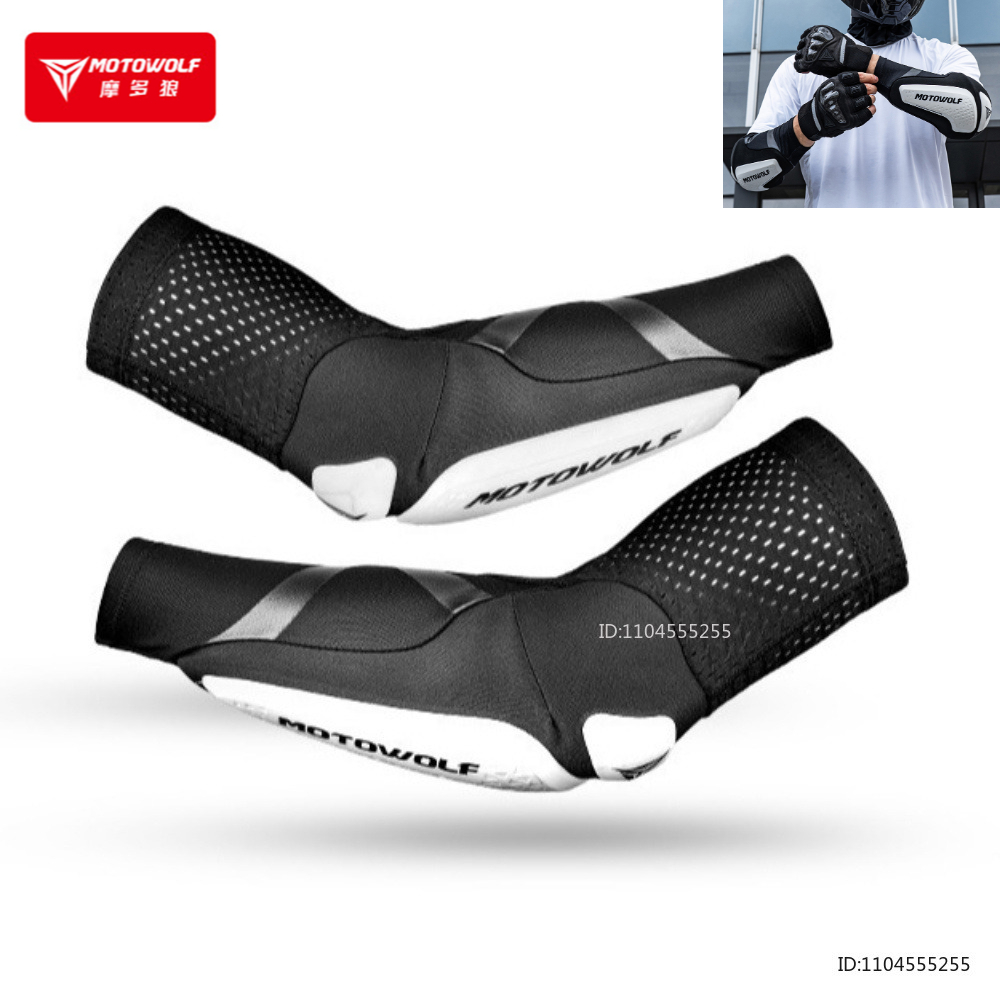 新しいオートバイ肘パッド弾性通気性アームスリーブ MTB サ - Mountain Biking Elbow Pads のレビューと価格