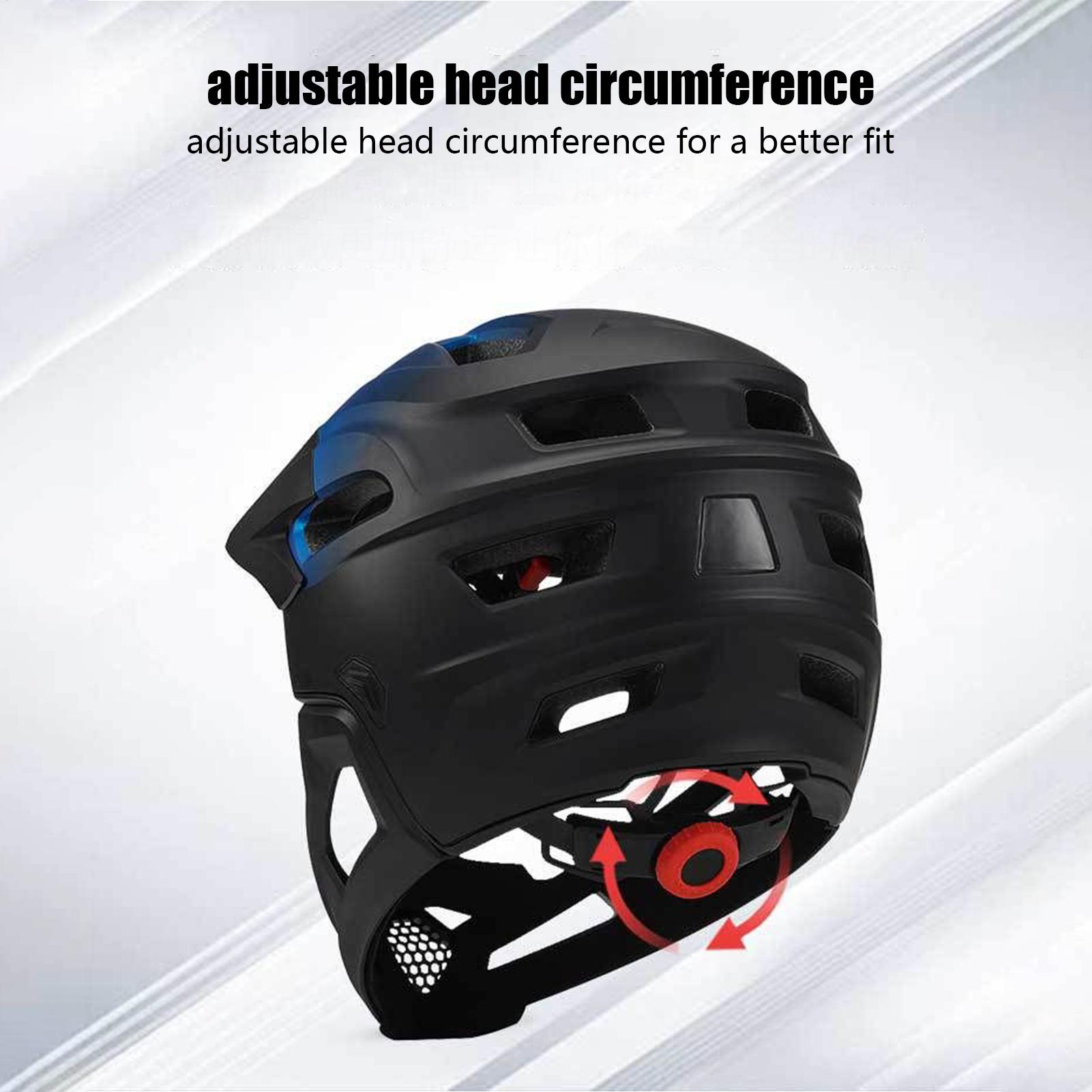 取り外し可能なフルフェイス自転車ヘルメット 大人用 チンガー - Mountain Biking Helmet Kids のレビューと価格