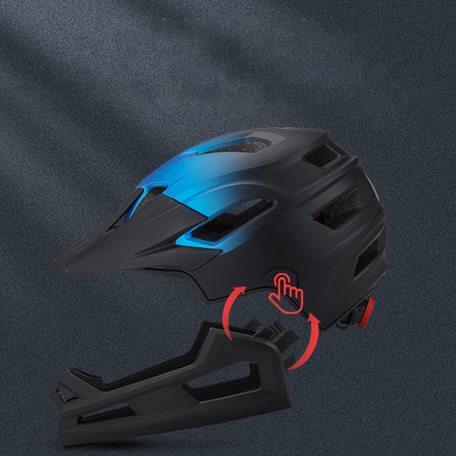 取り外し可能なフルフェイス自転車ヘルメット 大人用 チンガー - Mountain Biking Helmet Kids のレビューと価格