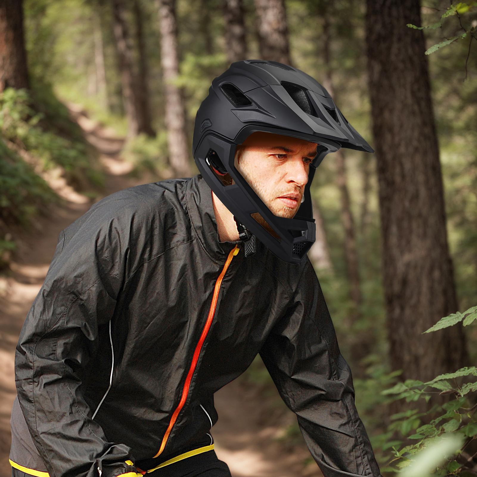 多機能大人用MTBヘルメット 自転車用フルフェイス着脱式一体 - Mountain Biking Helmet Kids のレビューと価格