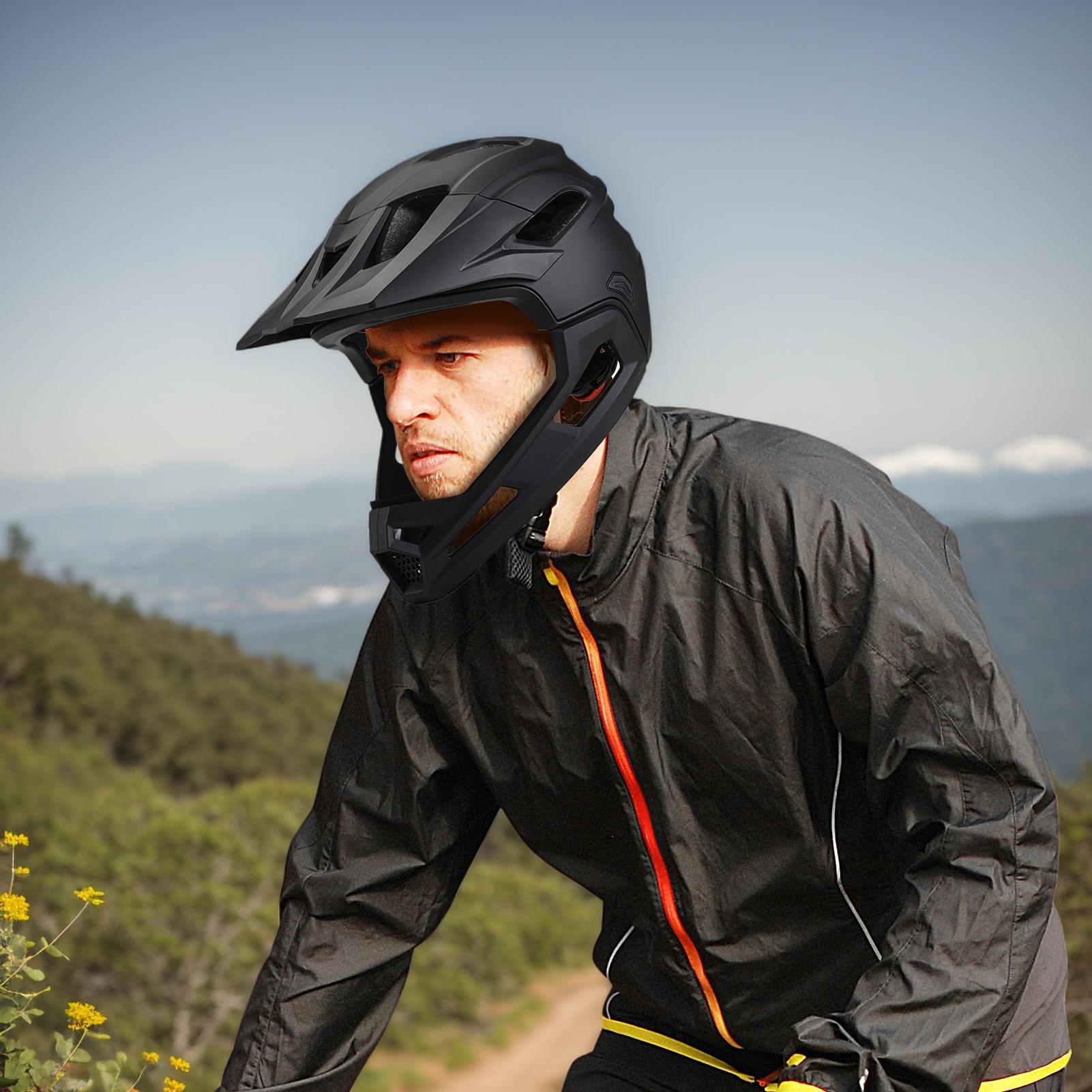 多機能大人用MTBヘルメット 自転車用フルフェイス着脱式一体 - Mountain Biking Helmet Kids のレビューと価格